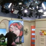 On the set of The Circle, channel 10