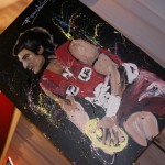 Farewell speed painting for Brett Kirk / Swans gala event